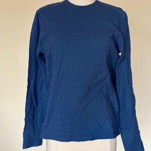 Hugo Boss Slim Fit Blue Long Sleeve Tee